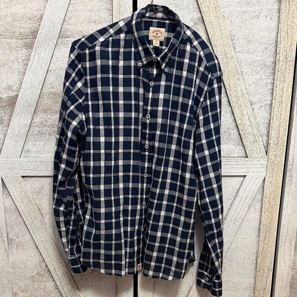 Navy and White Brooks Brothers Shirt
